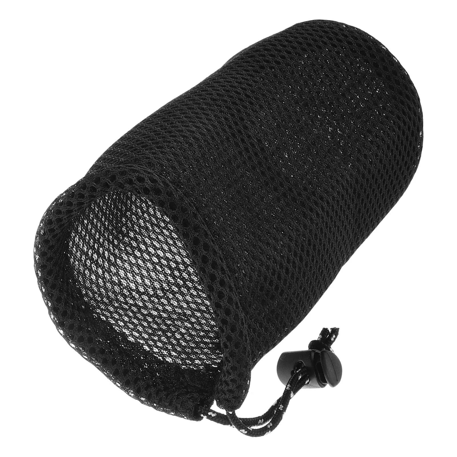 

Outdoor Camping Organizer Storage Bag Round Bottom Portable Mesh Drawstring for Cooking Utensils Picnic Bbq Fishing Gear