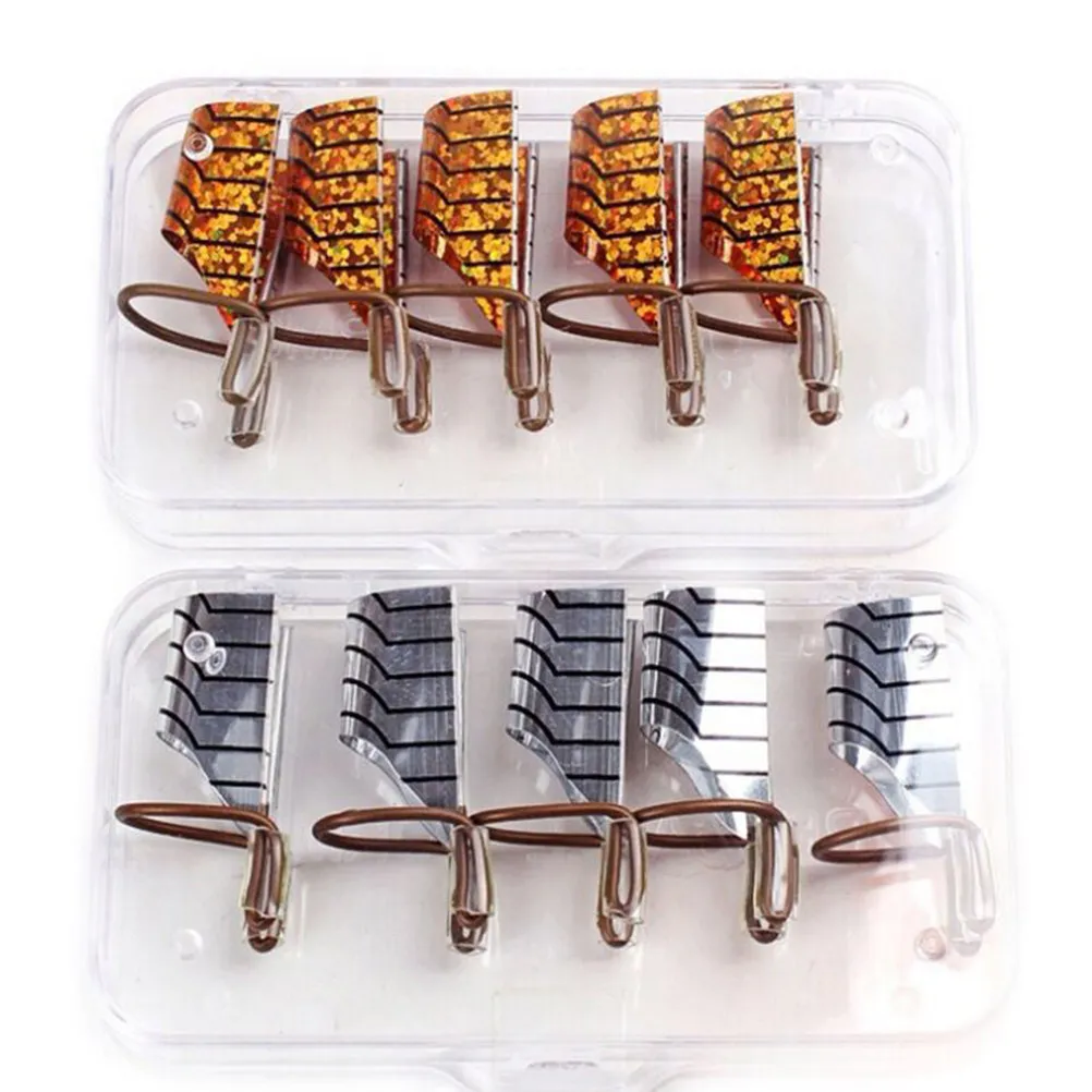 

5Pcs Aluminum Nail Mold Tips for Art Beauty Manicure Tools Reusable Durable Lightweight Professional Home Nail Extension Forms