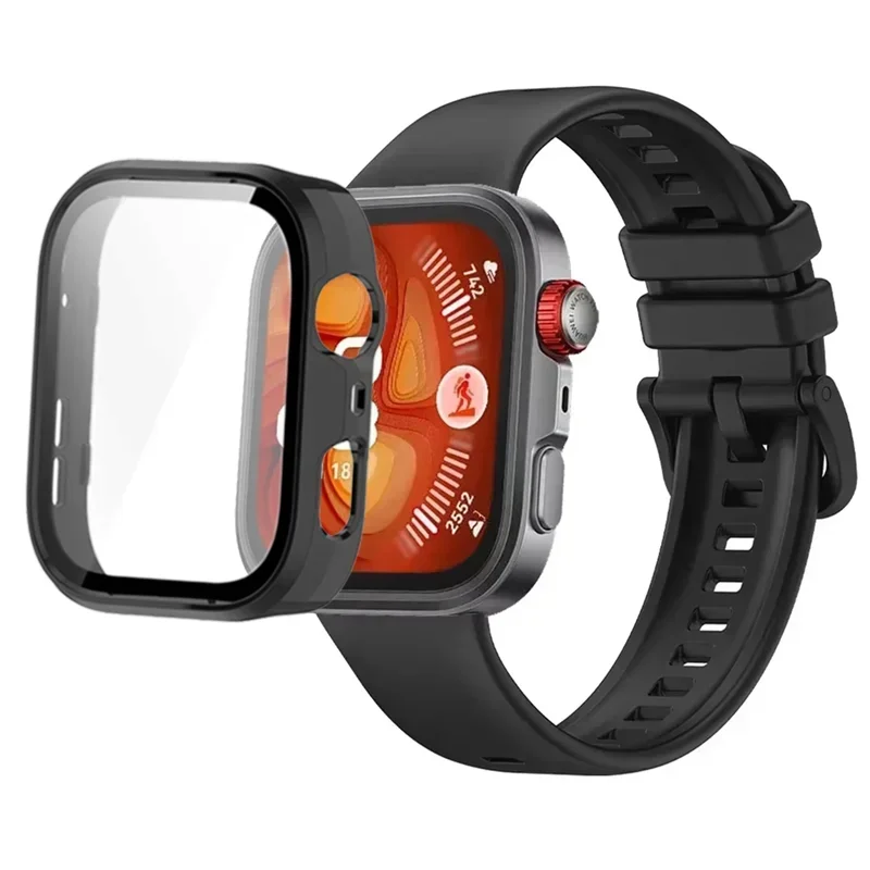 Silikon Strap Für Huawei Uhr Fit 3/4 HD Gehärtetem Glas PC Fall Zubehör Für Huawei Uhr Fit 4/4 Pro Smart uhr Armband