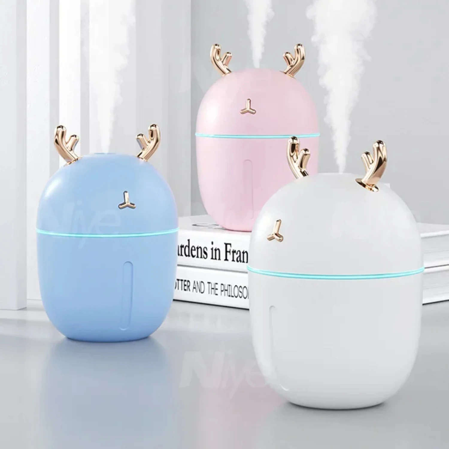 

Portable Mini Air Humidifier Cute Pet Air Purifier Aromatherapy Office Desktop Humidifiers Essential Car Air Purifier