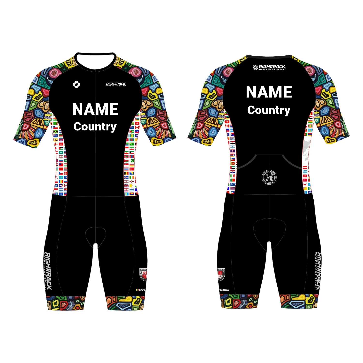Print On Demand Custom Trisuit Triathlon Schaatspak Kleding Jumpsuit Zwemmen Fietsen Hardlopen Wetsuit RT Competitiekleding