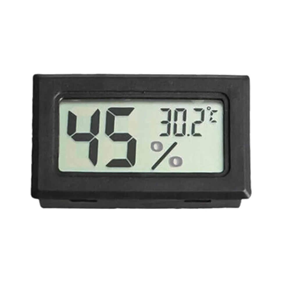 Humidity Meter Temperature Meter High Accuracy LCD Measuring Tools 48*28.6*15.2 Mm DC1.5V Digital Fast Response