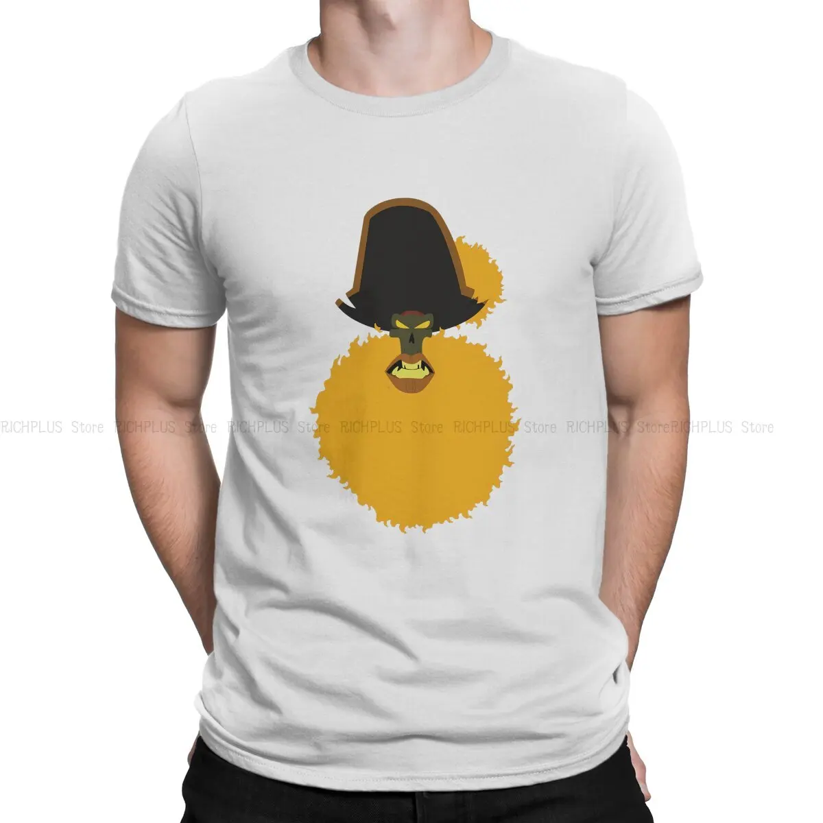 LECHUCK CURSE Men TShirt Monkey Island Game O Neck Short Sleeve Polyester T Shirt Humor Birthday Gifts