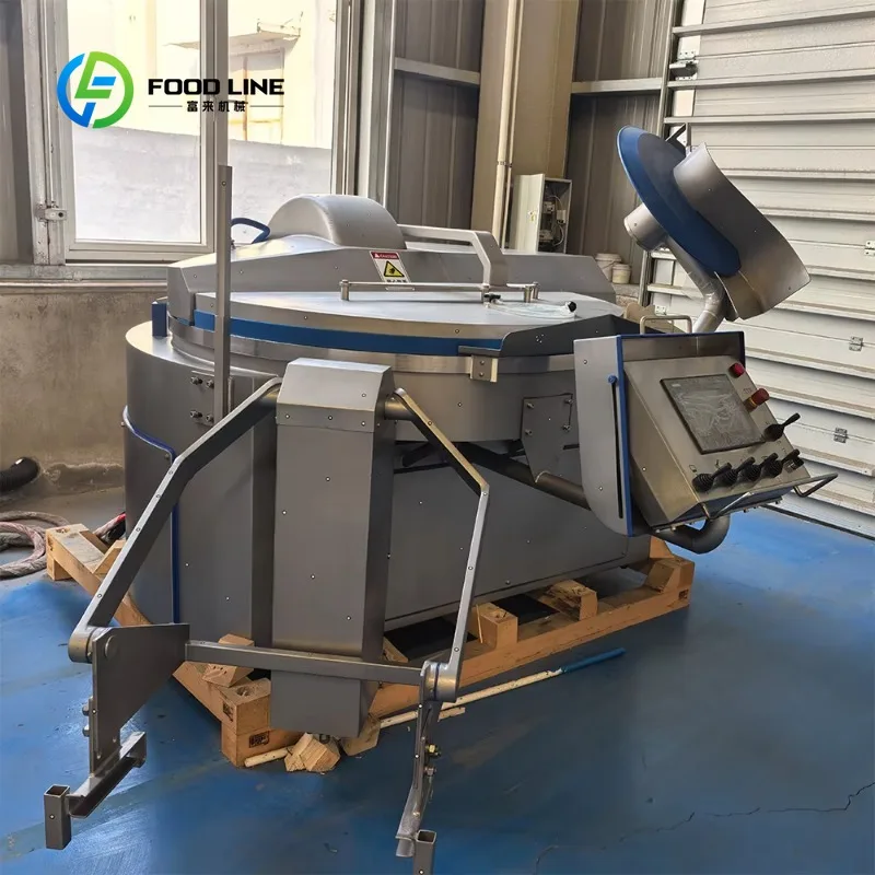 80L-200L Vacuum Bowl Cutter, 304 Stainless Steel 11KW Meat Beater Emulsifier for Sausage and Fish Ball Production, FL Wholesale