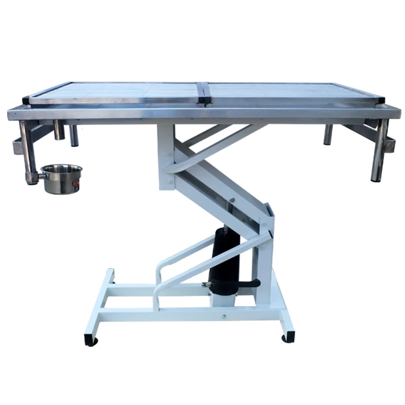 Medical Veterinary Hospital Equipment 304 Stainless Steel Animal Pet Surgical Operating Table For Vet Clinic