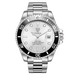 TEVISE Automatic Mechanical Luxurious For Men Waterproof Business&Fashion Stainless Steel Wristwatch