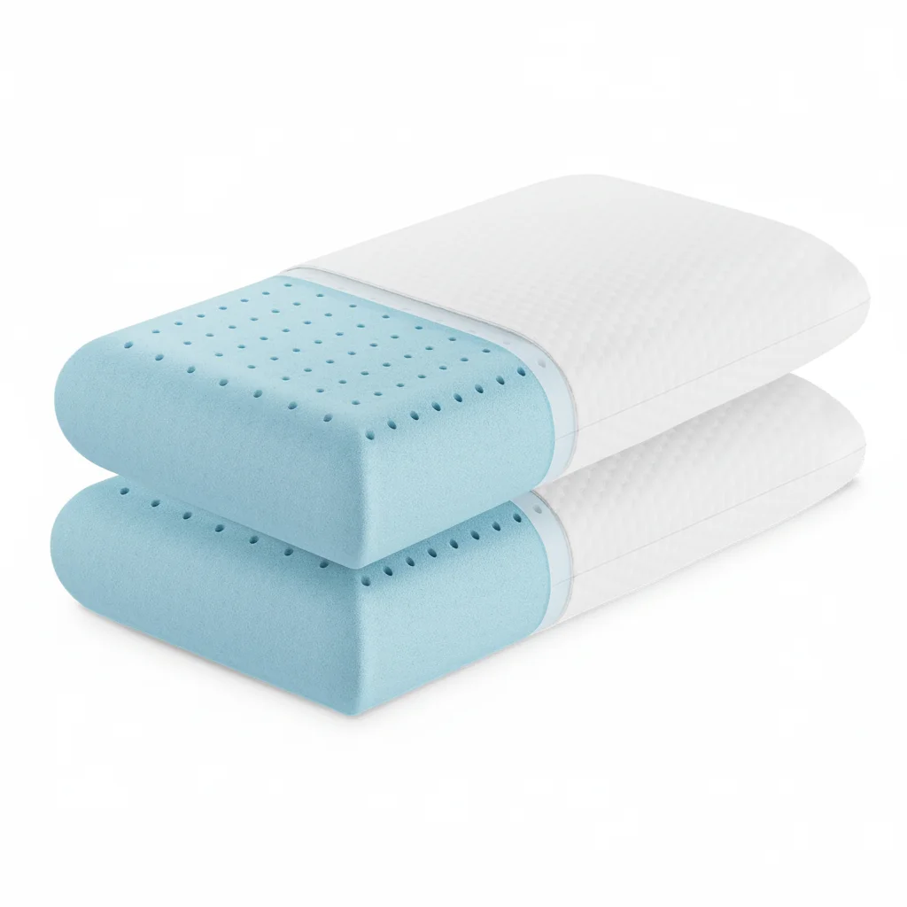 

Набор из 2 роскошных охлаждающих гелевых подушек для кровати из пены с эффектом памяти. Эргономичные мягкие подушки для сна по бокам и живота. Удобный опыт сна.