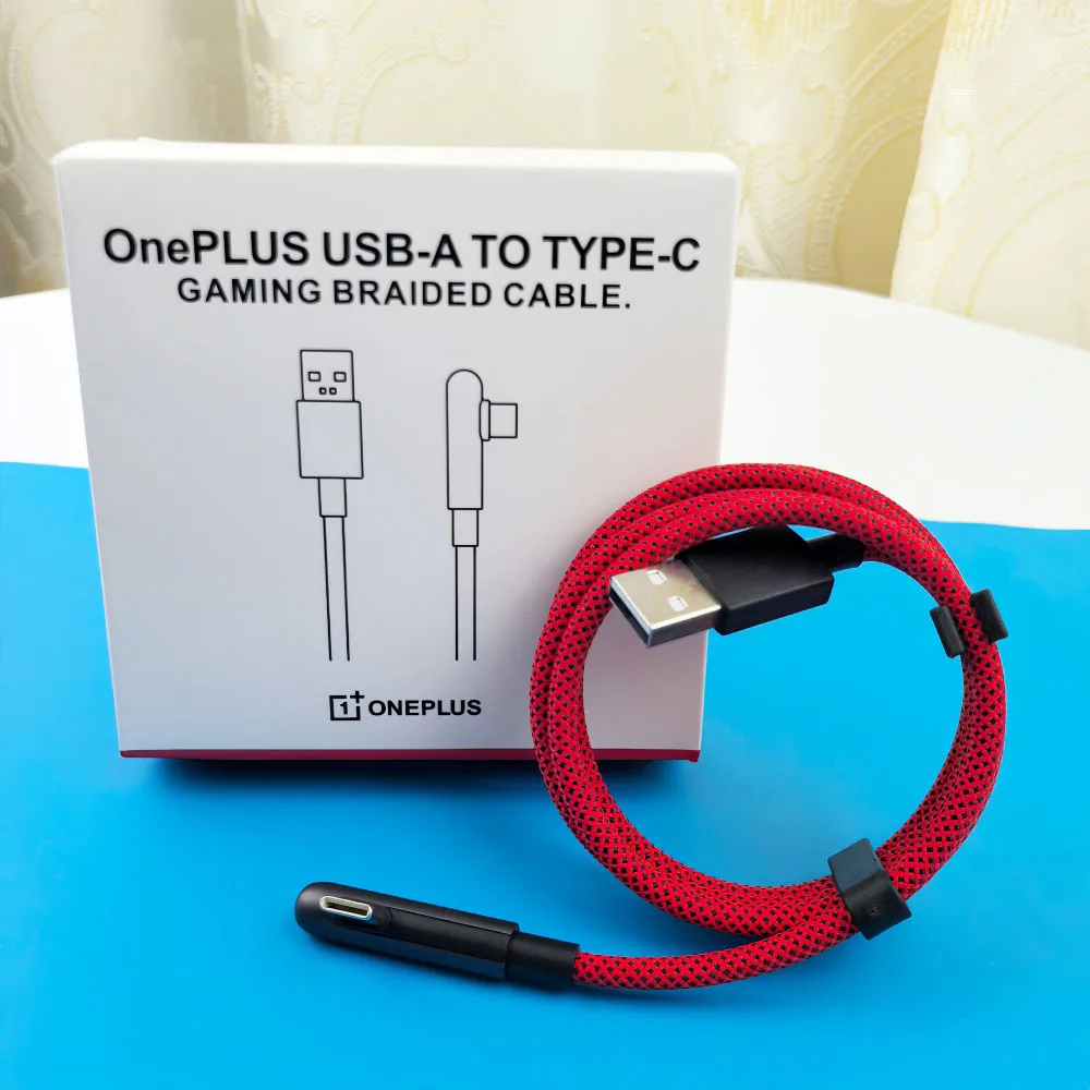 For OnePlus 80W Fast Charge Cable 100W USB-A To TYPE-C Gamging Nylon Braided Data Cord For 1+ 15 15T 13 13T Nord CE Ace 6 5 4 3