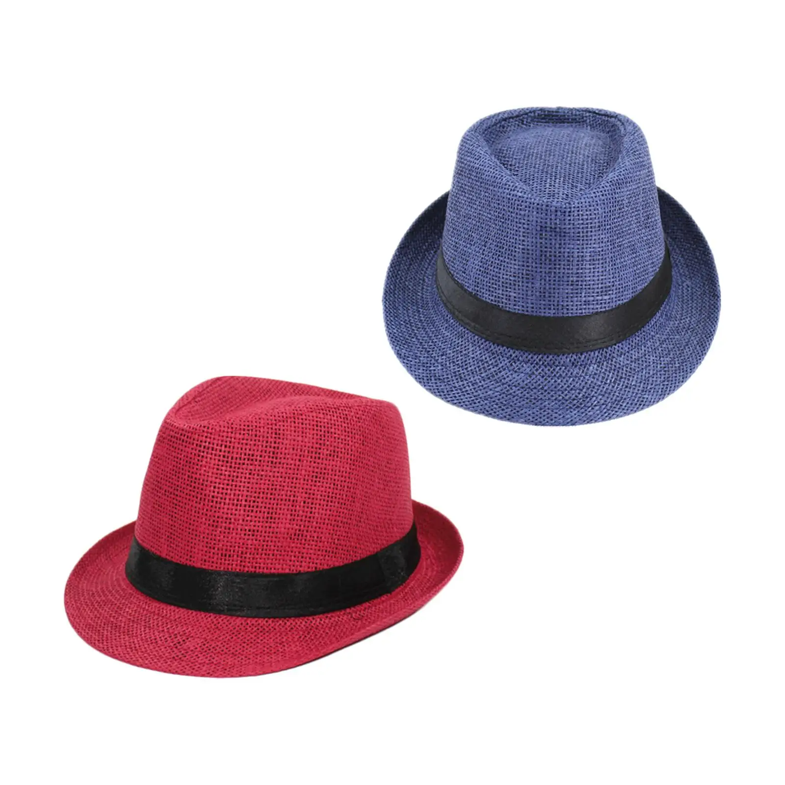 Cappello di paglia per bambini Cappello per protezione solare leggero ed elegante per festival, regalo di strada