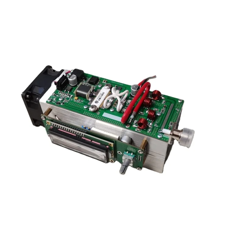 Assembled 120W Adjustable 87.5-108MHz FM Transmitter Radio Station Ham Full Protection Design Support SD Card