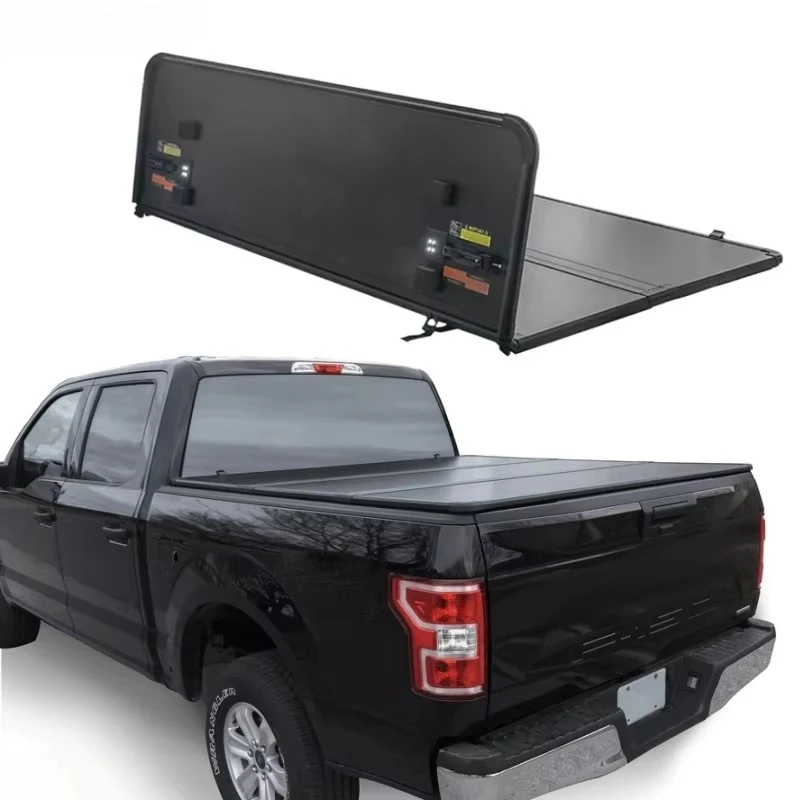

2017 2018 2019 Sierra 1500 SLT CR 5'8 Size Back Boot Lid Aluminum Hard Bed Tonneau Cover Truck Trifold Cover