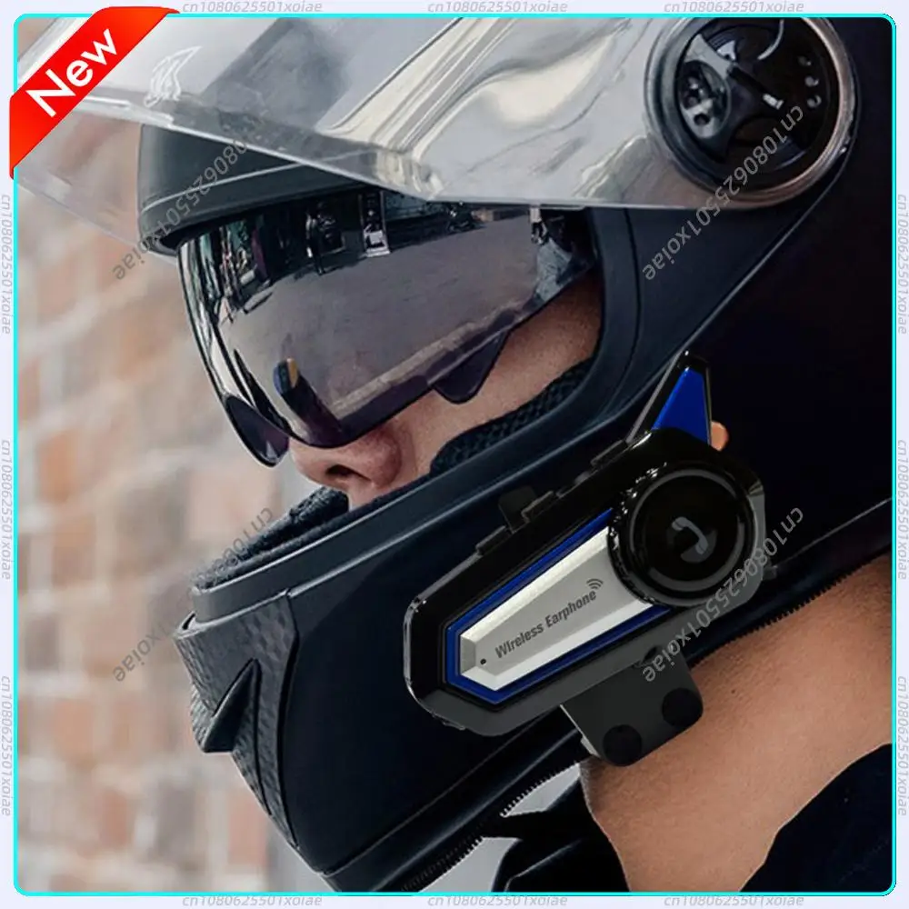 

Helmet Headphone Voice Control Motorcycle Helmet Earphone Handsfree Bluetooth-compatible 5.0 Music Headphone Waterproof with Mic