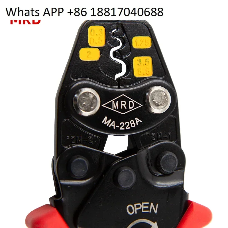 Taiwan Kuaigong MA-228A/C pinza a crimpare 0.3-5 pinza a crimpare terminale nudo non isolata a cricchetto per risparmiare manodopera