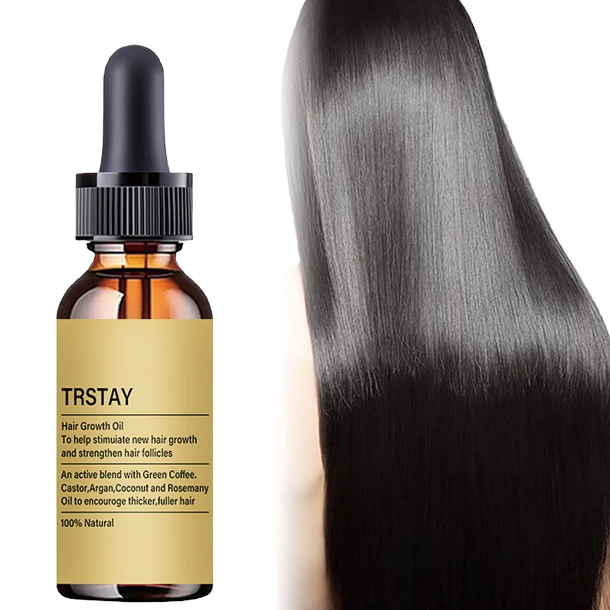 

TRSTAY Hair Growth Oil Stimulate New Hair Growth Strengthens Hair Follicles Adds Shine Repairs Frizz Nourishes Reduces Hair Loss