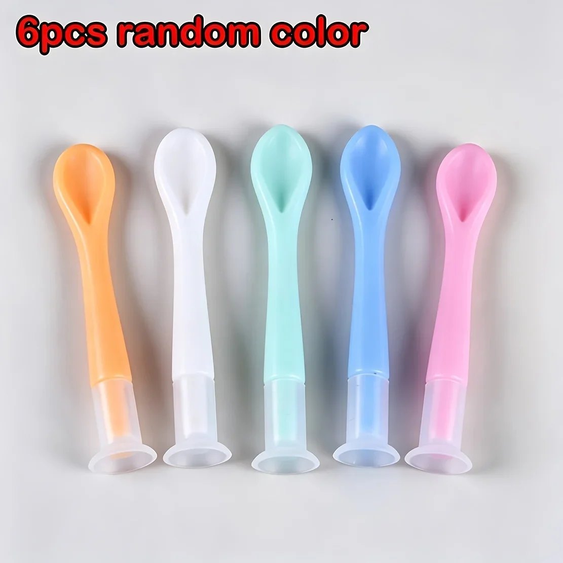 6Pcs Press-On Nail Suction Cups, Desktop Nail Art Form Board, Random Colors for Nail Practice Layout Display