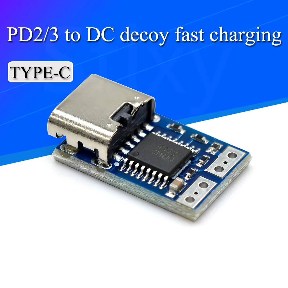 Type-C PD decoy module PD2.0 PD3.0 to DC DC trigger extension cable QC4 charger 9V 12V 15V 20V Fast Quick Charger PDC004