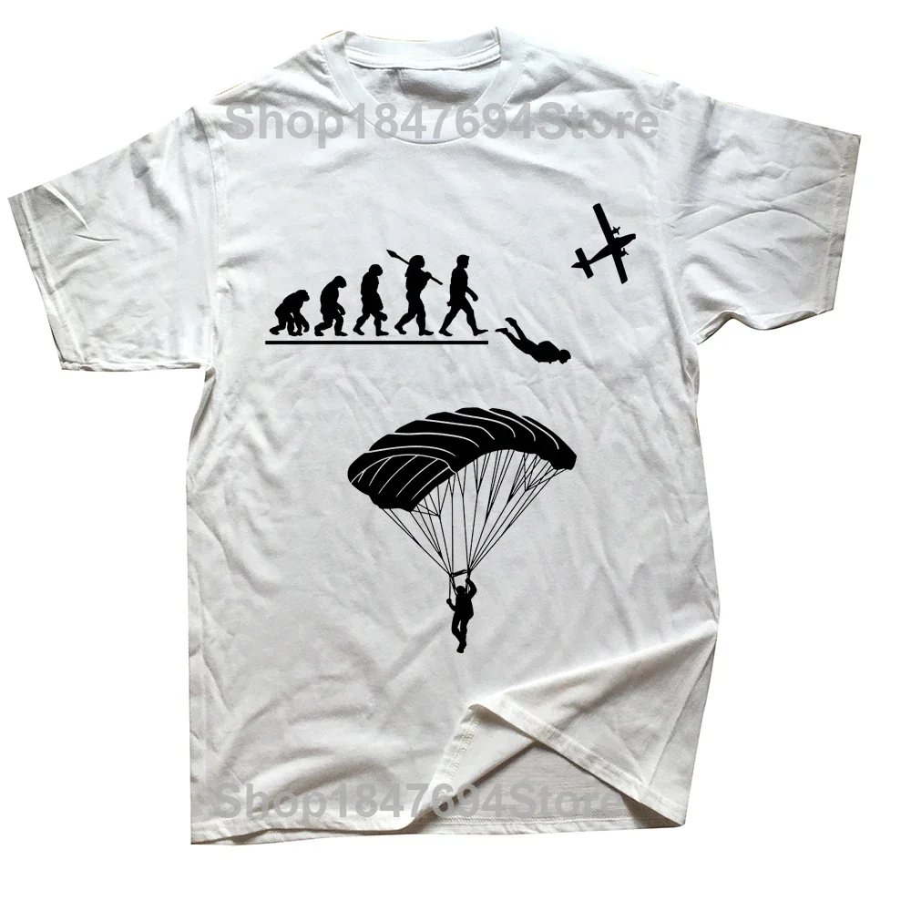 Paragliding Skydiving Evolution Skydive Parachuting Lover Paraglider T Shirts Streetwear Short Sleeve Birthday Gifts T-shirt