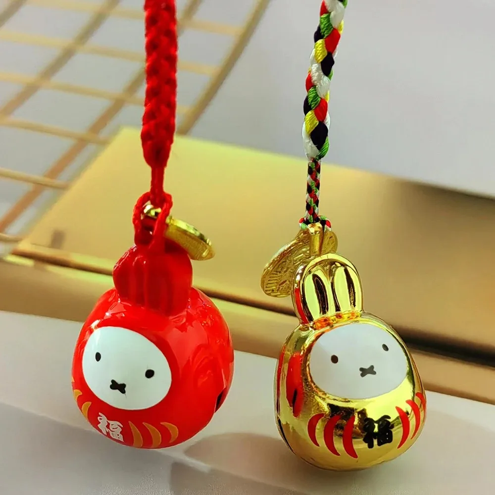 Neuer Kawaii Miffy Kleiner Glockenanhänger Cartoon-Kaninchen Japanischer Stil Geflochtenes Seil Schlüsselanhänger Taschenaccessoire Beste-Freundin-Geschenk Festival-Geschenk – Detail 17
