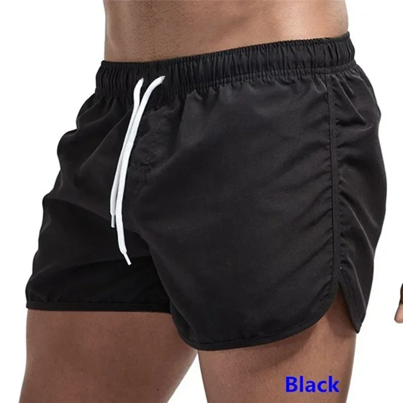 Shorts esportivos de surf na praia masculino, calça casual fitness, tamanho grande, três quartos, verão, 2024