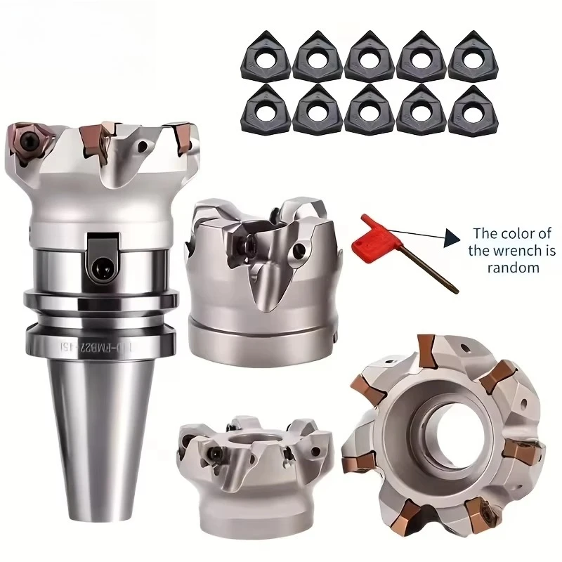 MFWN 90° Rapid Feed Face Milling Cutter Head, Heavy Cutting Milling Tool, Fits WNMU080608 Double Sided Hexagonal CNC Inserts