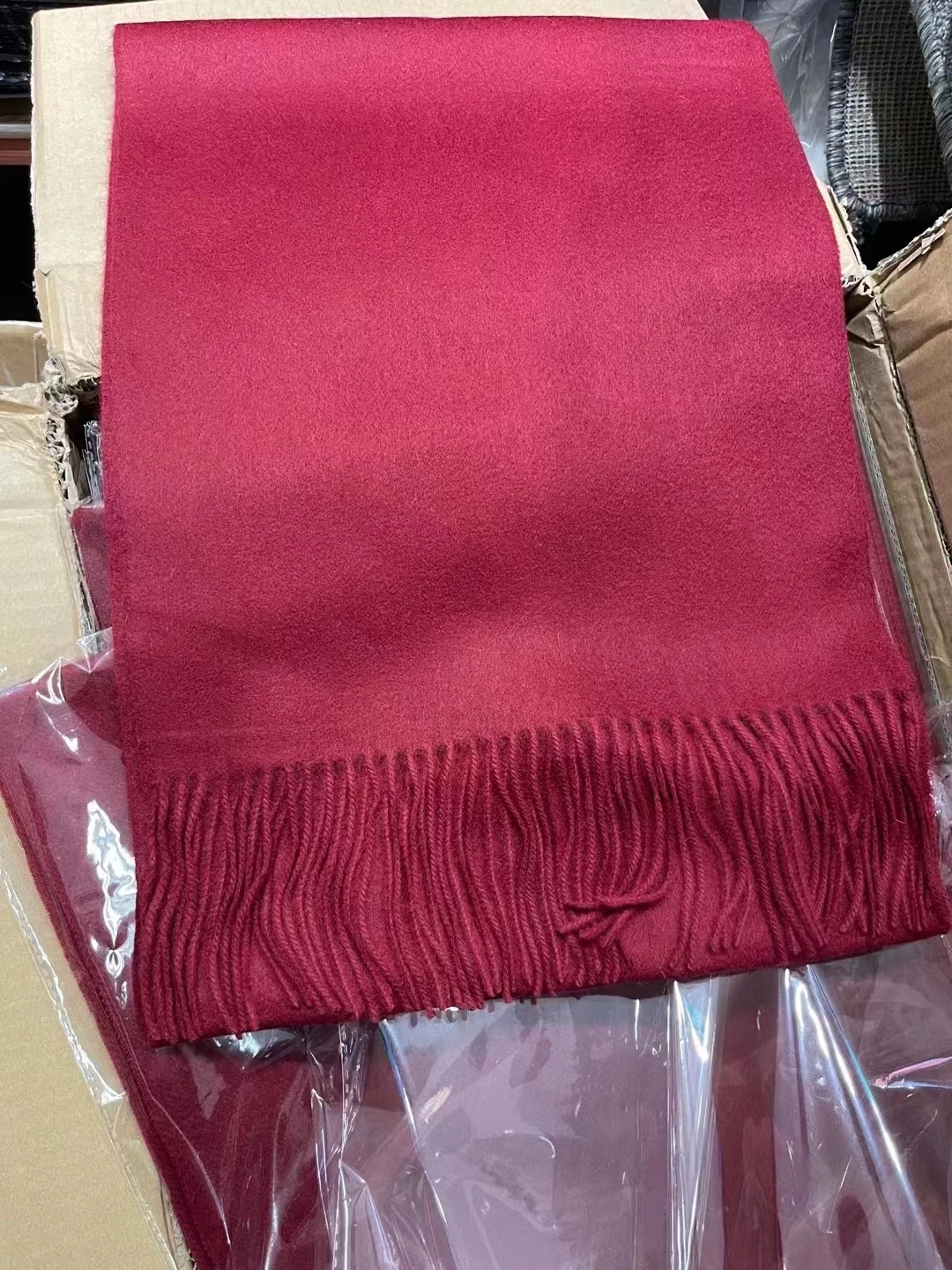 00-純毛スカーフショール-男女兼用-冬用暖かい長方形韓国風スカーフ-若者向け-無地