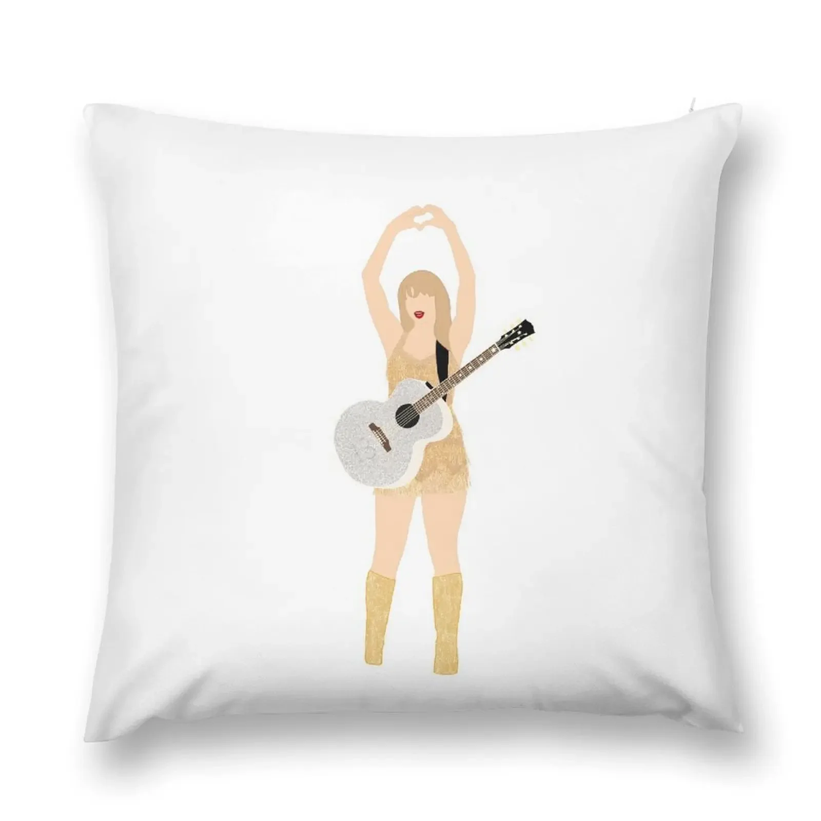 

Fearless Eras Gold Fringe Dress Throw Pillow christmas cushions covers Cushions Cover pillow