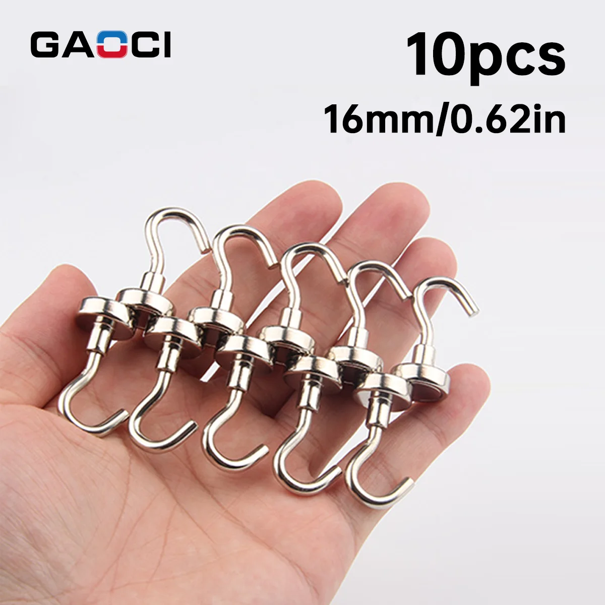 E16 Strong Magnetic Hooks Load Bearing Hook MultiPurpose Storage For Home Kitchen Bar Storage Key Hanging Hanger