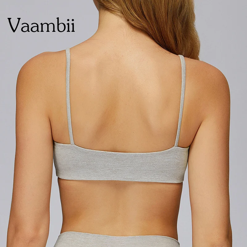 

Padded Stretchy Fitness Top Bra Sports Bra For Women Seamless Strappy Back Yoga Bra Medium Support Gym Crop Top