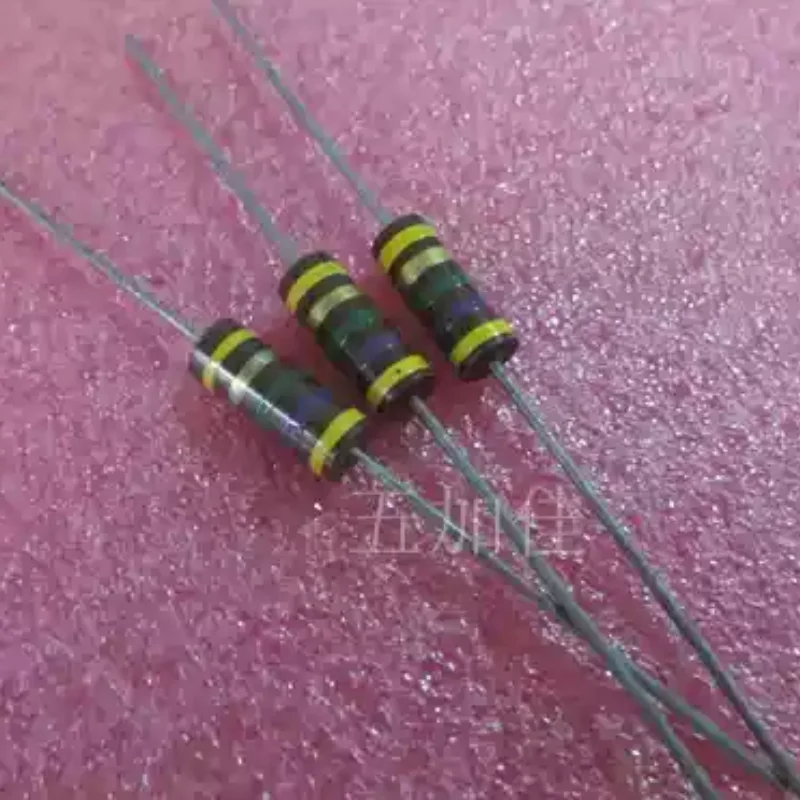 10-100pcs imported RCR32G475JS 4.7M Ω 4.7M 1W carbon core non inductive resistor color ring resistor