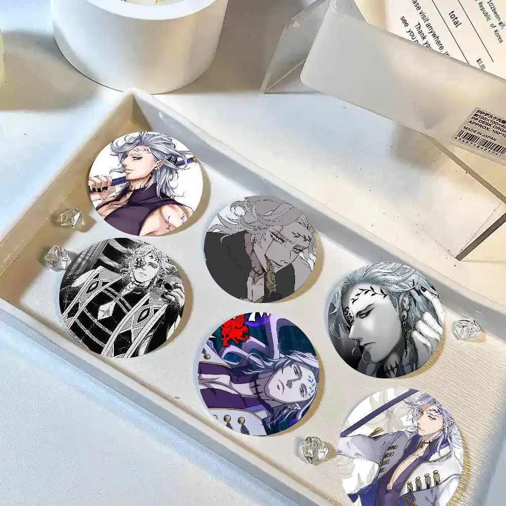Hades Anime R-Record Of Ragnarok Cartoon Style Badge Brooches On Backpack Decoration Round Enamel Pins For Accessorys