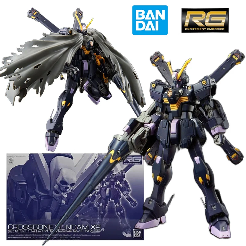 

Bandai PB RG XM-X2 Crossbone Gundam X2 1/144 14Cm Anime Original Action Figure Model Kit Assemble Toy Birthday Gift Collection