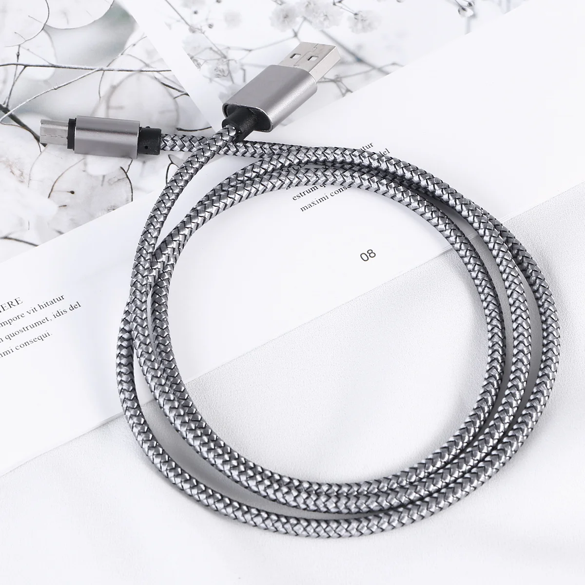 

Fast Charging USB C Cable 1m 2.0a Nylon Braided Sync for Galaxy S9 S8 Note 8 P9 5 3t 2 Type C Cable