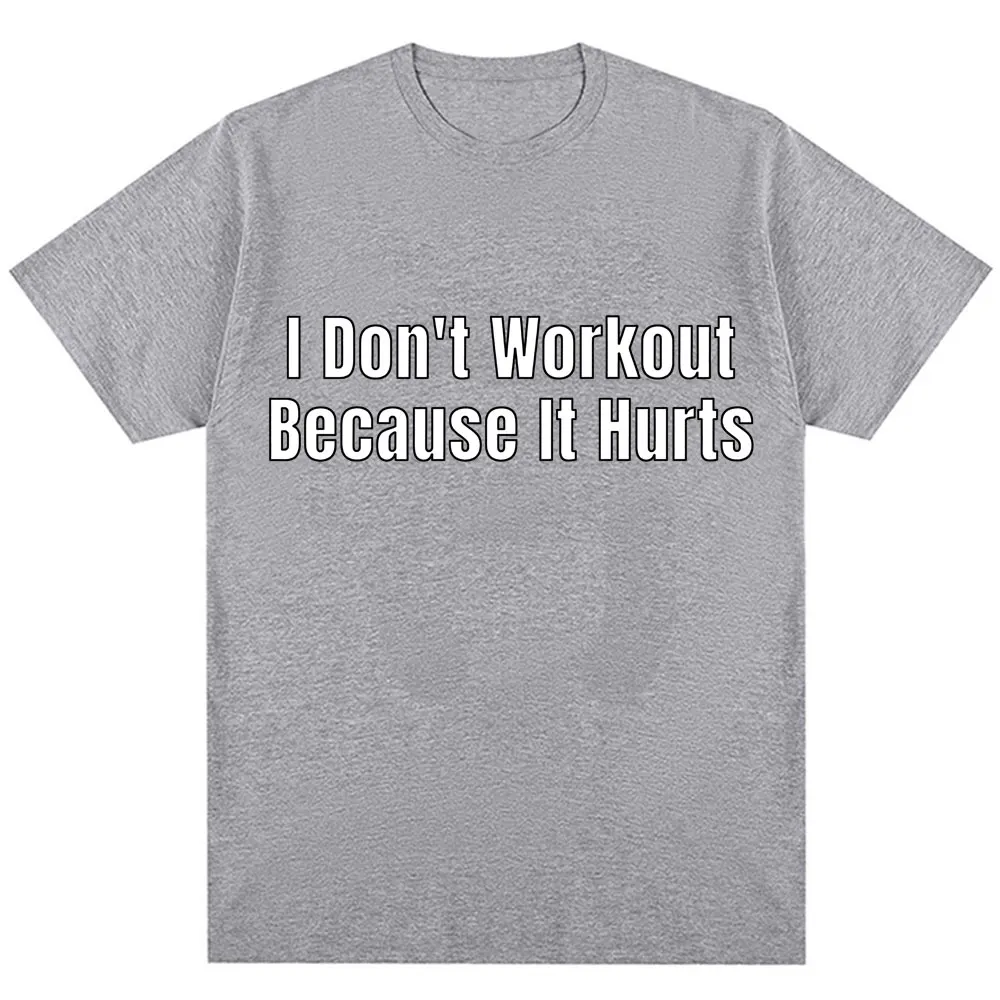 مضحك لا أحب تجريب لأنه يؤلم طباعة تي شيرت الرجال النساء موضة عالية الجودة تي شيرت فضفاض القطن تي شيرت غير رسمي