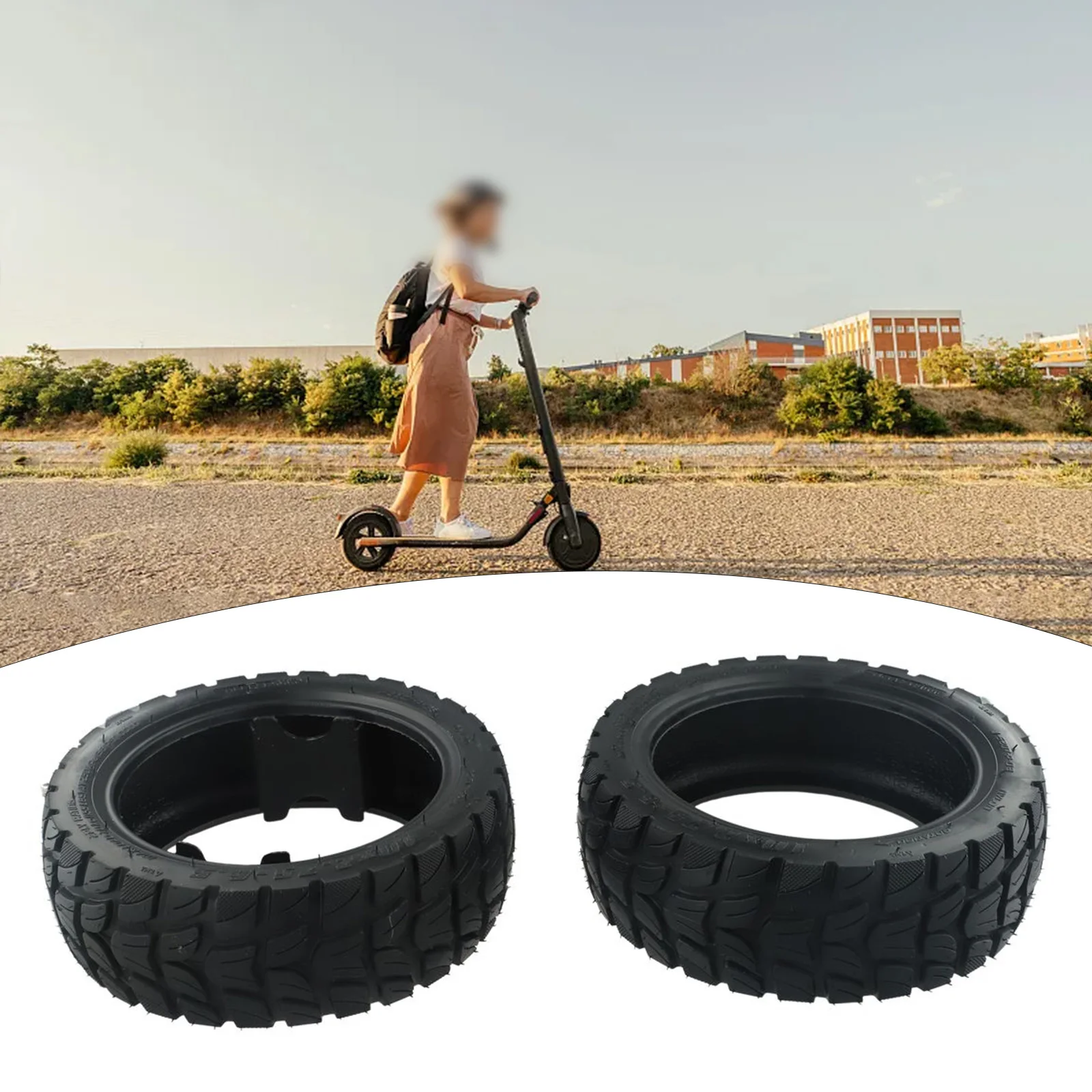 Off-Road Tire Replacement Rubber Tubeless 1 Pcs/2 Pcs 10 Inch 10x2.70/2.75-6.5 670g Black Built-in Live Glue High Quality