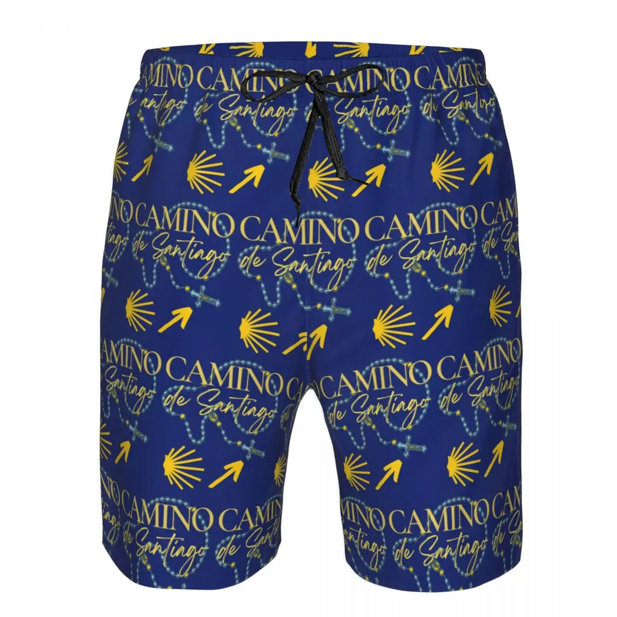 

Camino De Santiago Spain Espana Trunks Beach Board Shorts Casual Quick Dry Swimming Summer Men Pants
