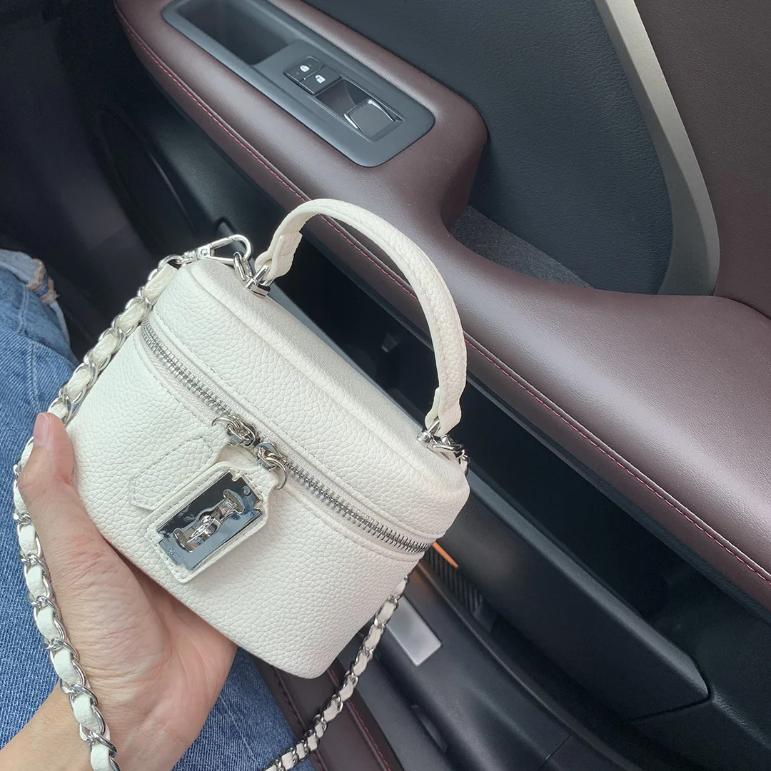 

Women Square Handbags 2024 Summer Fashion Chains Crossbody Bags Texture PU Shoulder Bag Elegant Chic Mini Mobile Phone Bags