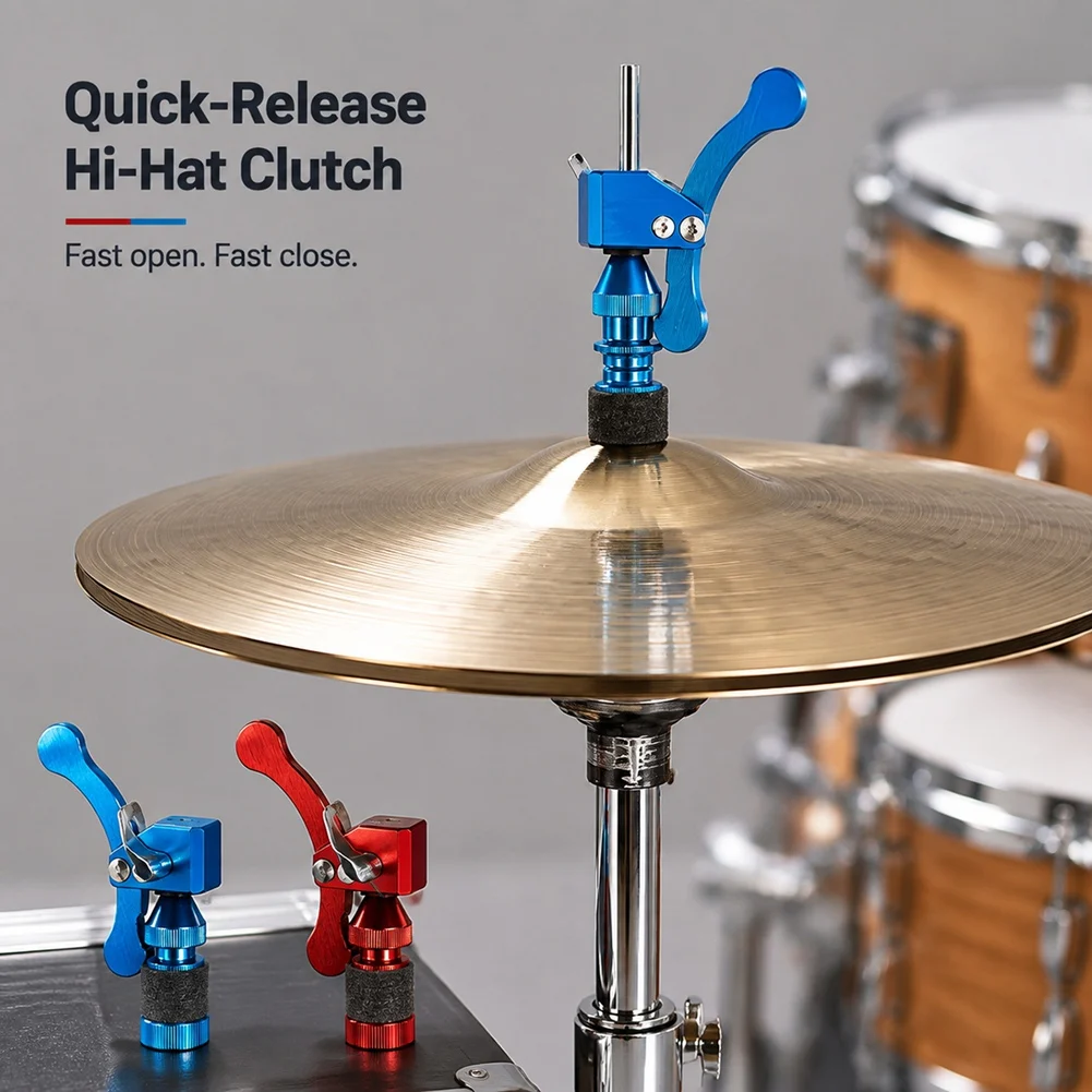 Jazz Drum Touch Clutch Jazz Drum Touch Drop Clutch Standard For Cymbal Stand Red