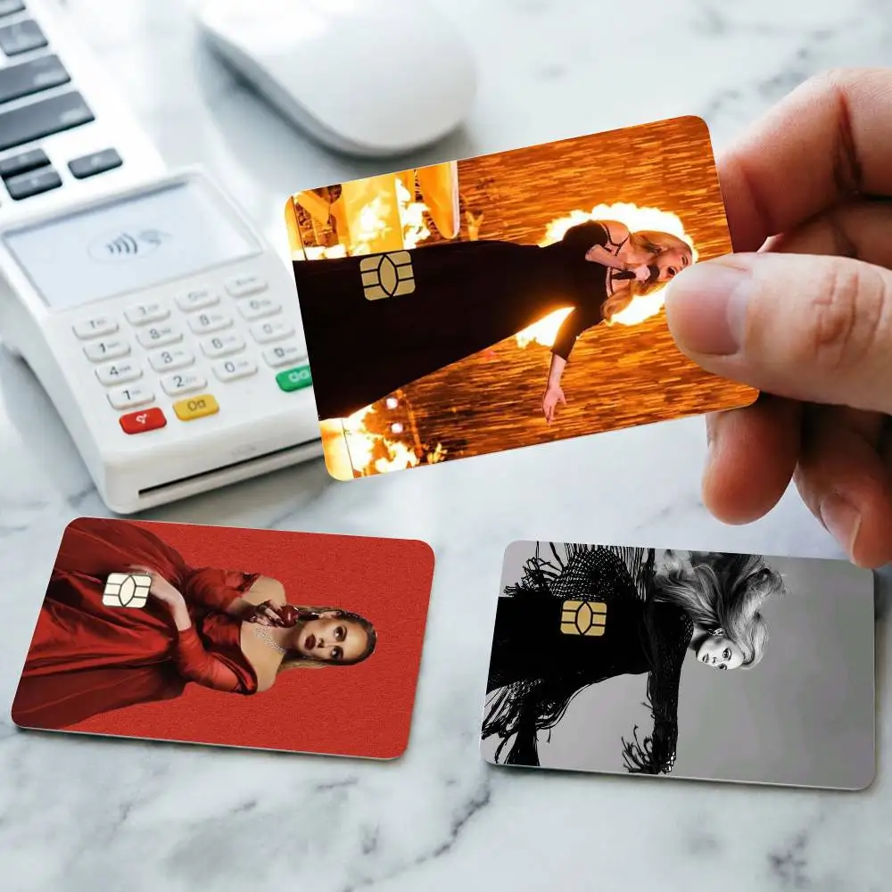 S-Superstar A-Adele Credit Card HD Stickers Small Chip Waterproof Sticker Game Card Decal Gift