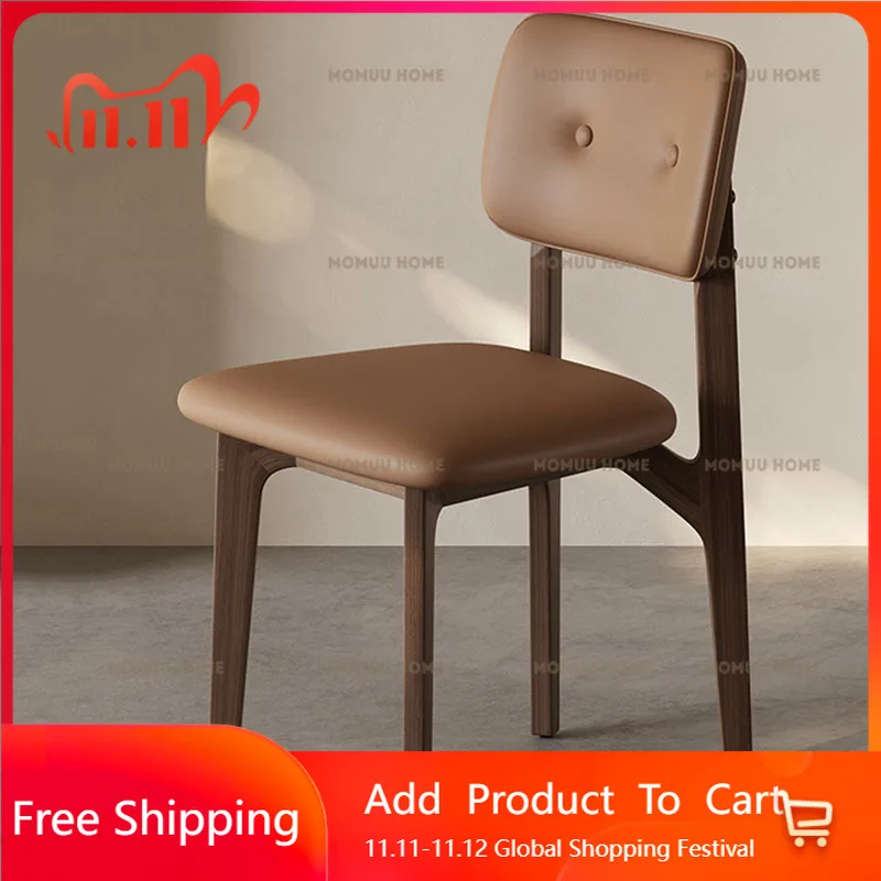 

Comfortable College Dining Chair Show Minimalist Universal Italian European Wooden Minimalist Party Bedroom Silla Room Furniture