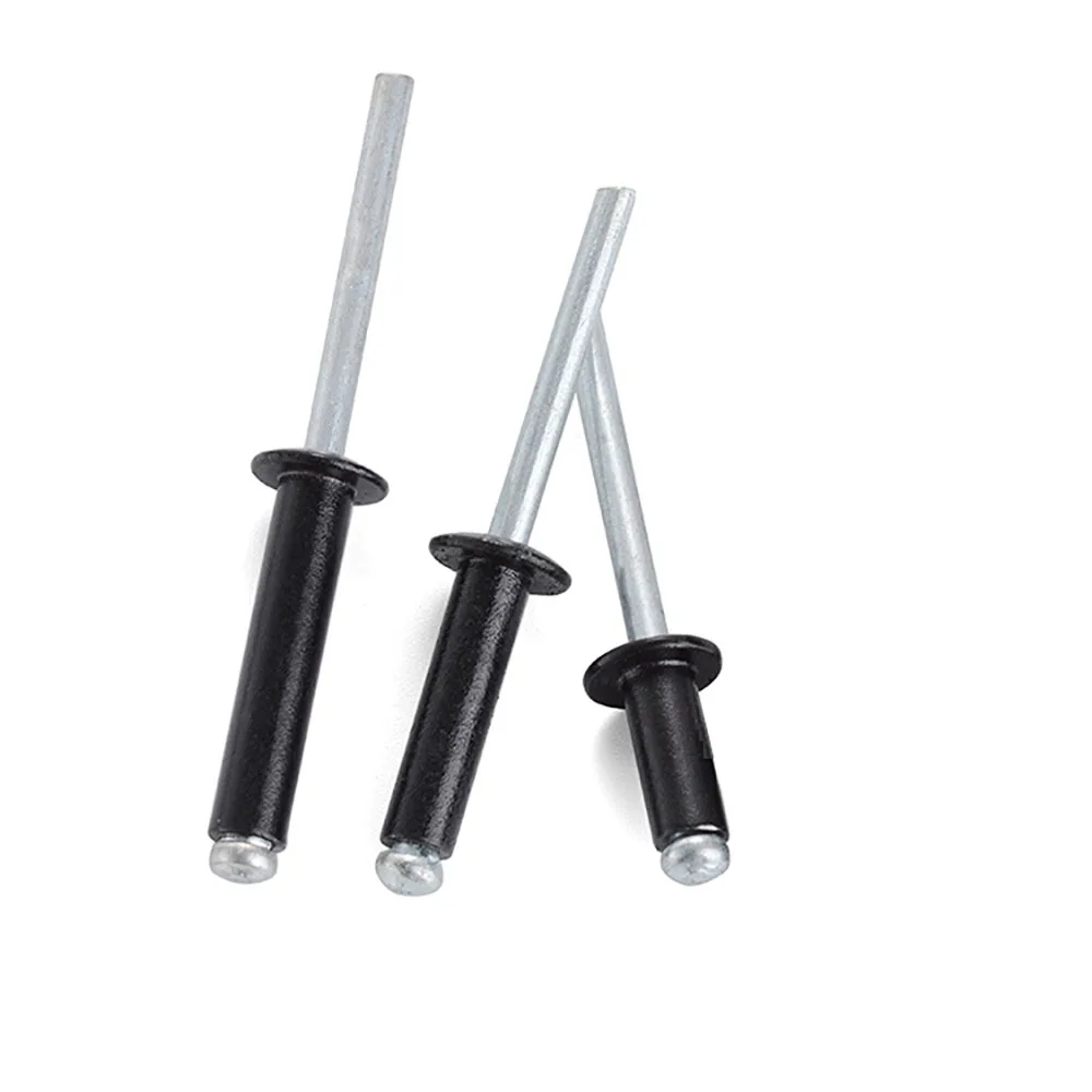 20/50Pcs Dome Head Blind Rivets Steel Shank Mandrel Exhaust Rivets M2.4 M2.8 M3.2 M4 M5 Aluminium Rivet Length=4-30mm