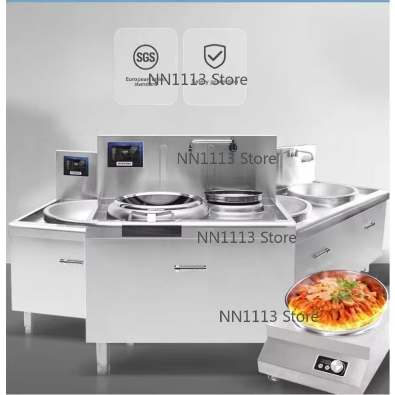 

Portable Single Burner Stainless Steel Induction Cooker Concave Commercial Electric Kitchen Machine Single Temperature Stove