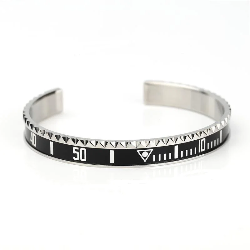 Fashion Trend Multicolor Dial Stainless Steel Speedometer Bracelet Unisex Bracelet Cuff Bracelet Bezel Luxury Jewelry Gift