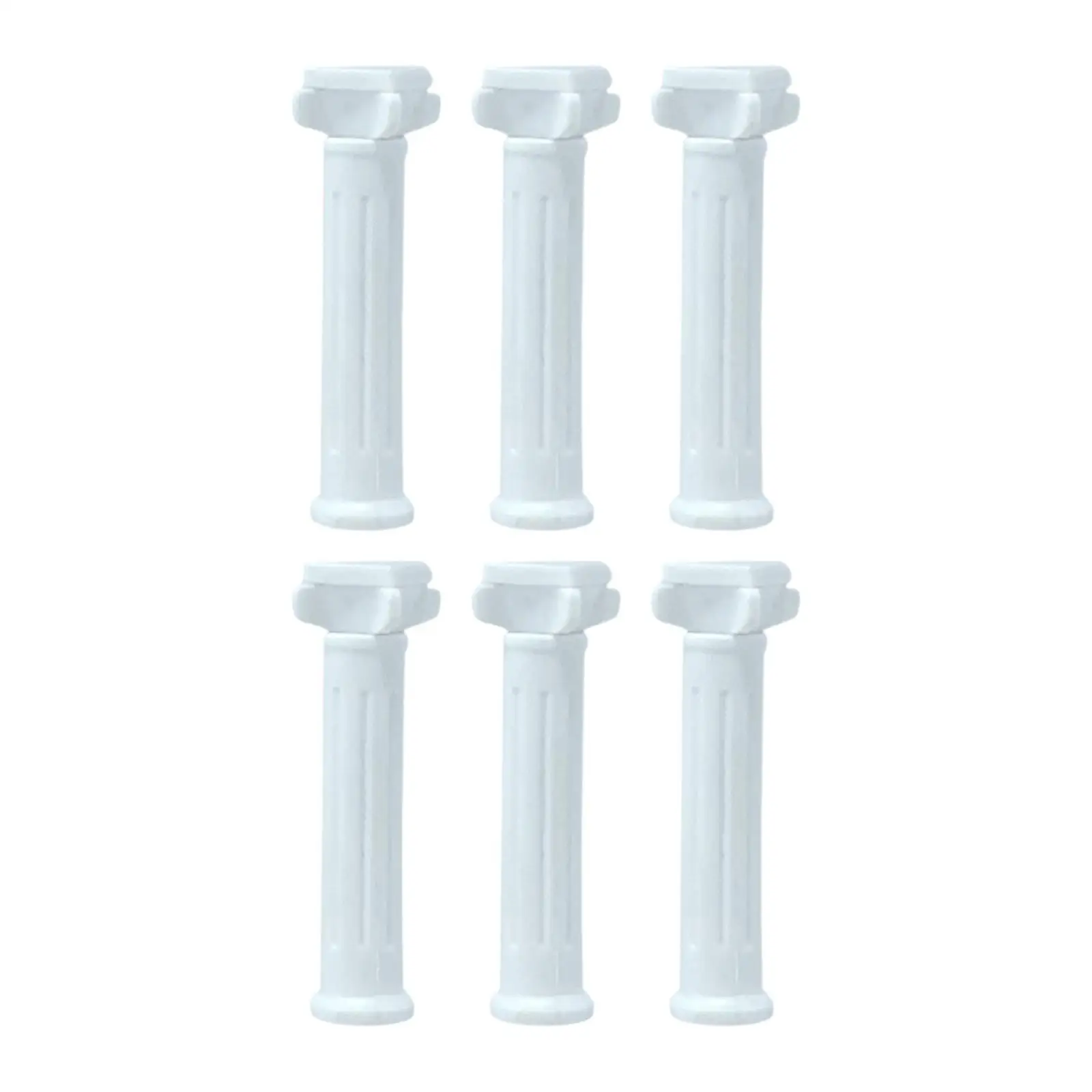 6x estátuas de coluna romana em miniatura colunas gregas diy decorativo clássico grego