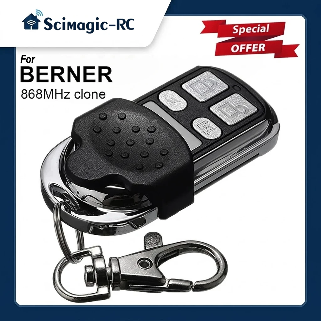 Berner 868 Mhz Garage Door Opener Remote Control BHS211 BHS221 BHS110 BHS121 BHS130 BHS140 BHS153 868mhz