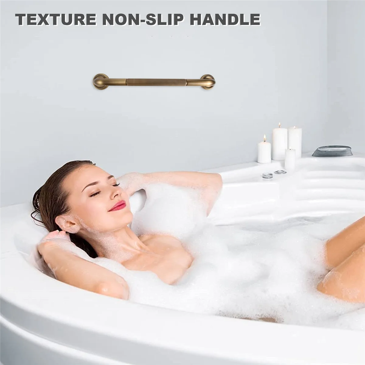 Neue Badewanne Haltegriff Antike Messing Haltegriff Haltegriff Armlehne Griff Toilette Ältere Handlauf Hause Sicherheit Wand Montiert