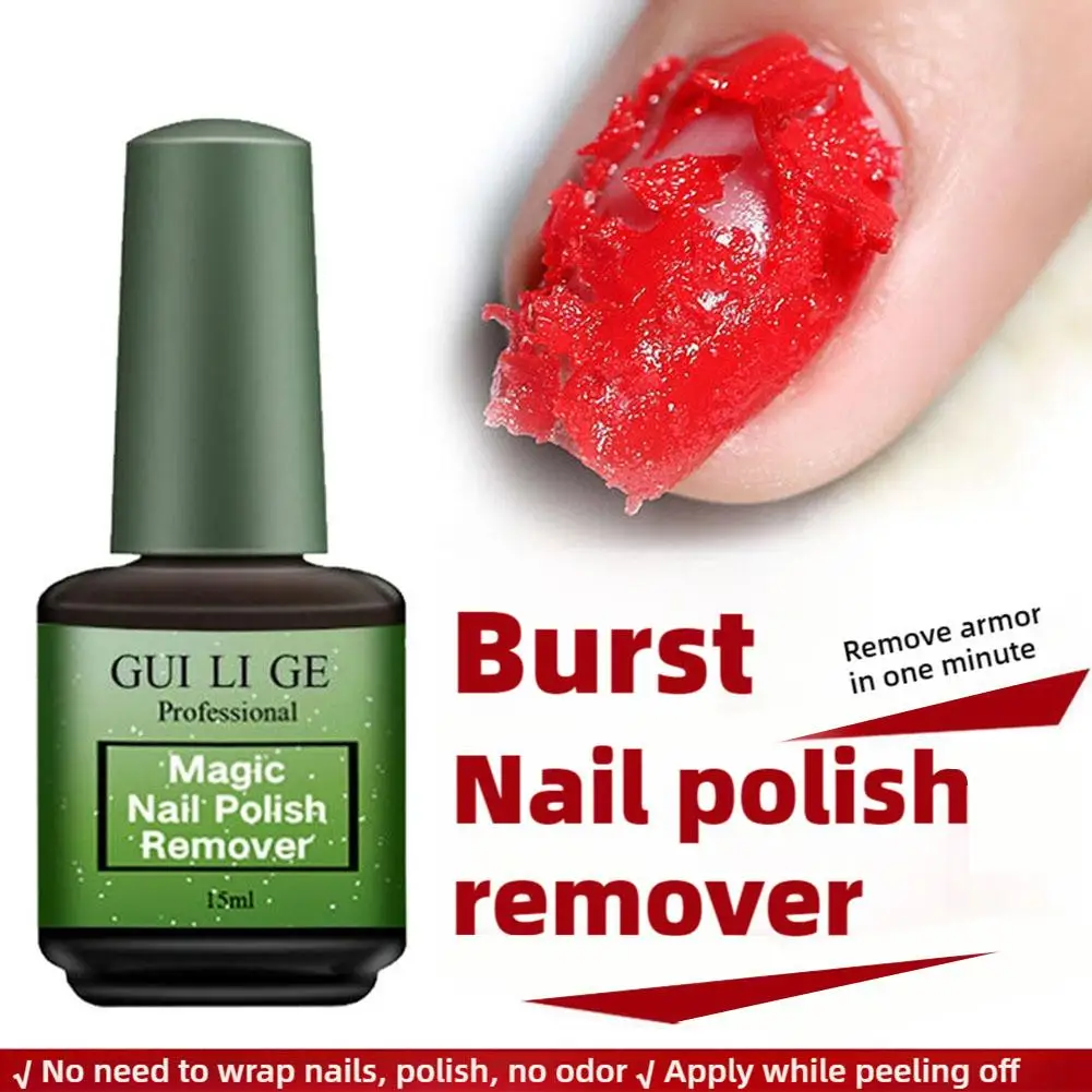 15 ml Magic Burst Remover Nagelgel Soak Off Schnell Reiniger Lack Nagellack Entfetter Flüssigkeit Professionelle Leicht Maniküre Werkzeuge