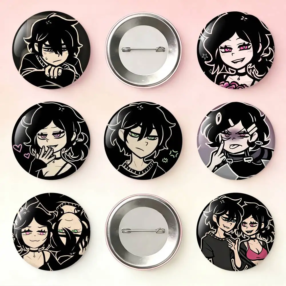 

TCOA-The Coffin Of A-Andy And Leyley Laser Badge Creative Pins Brooch for Bag Clothes Hat Decor Gifts Fans Collect