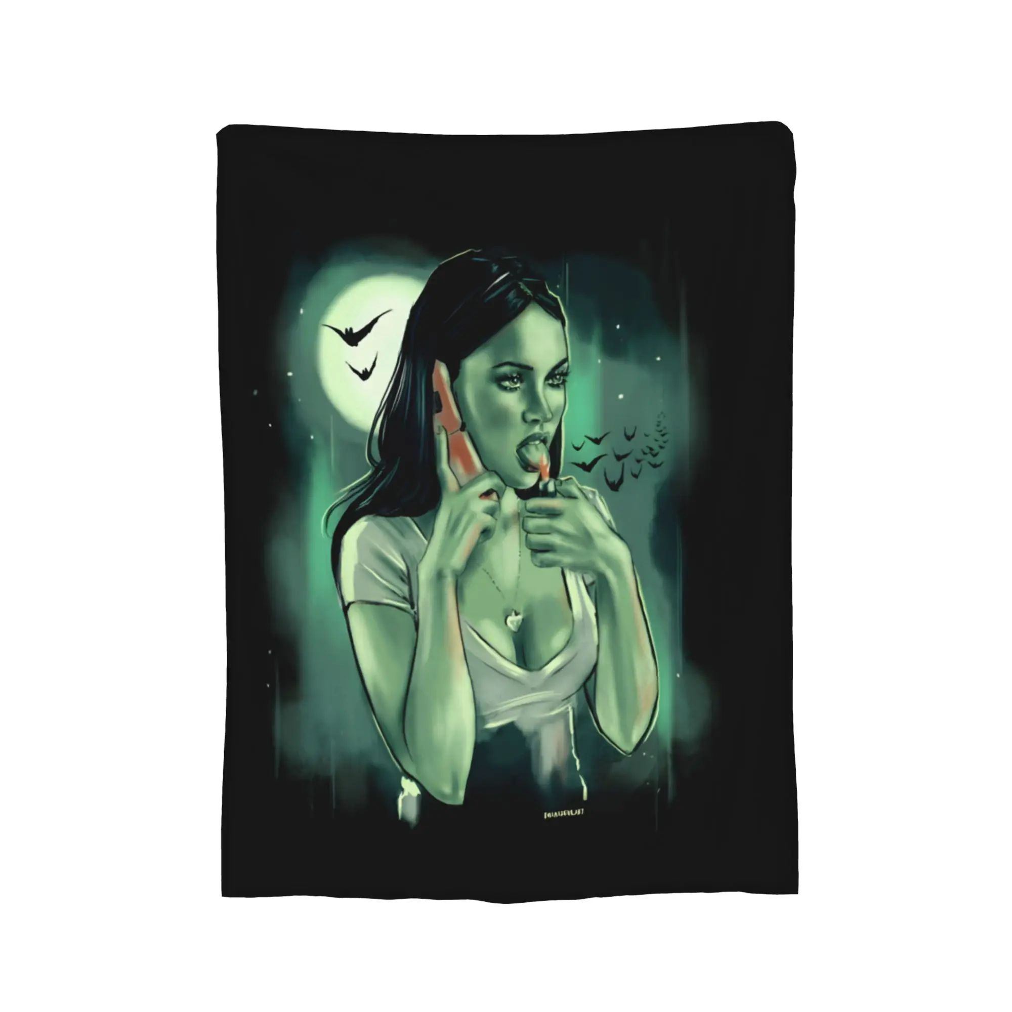 Jennifer's Body I'm a God Megan Fox Plush Blankets  Awesome Throw Blankets for Home Hotel Sofa  150*125cm Bedspreads
