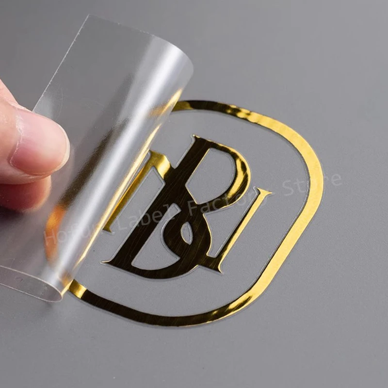 Custom Silver UV DTF Glass 3D Transfer Sticker Mirror Raised Shiny Gold Logo Crystal Colorful Self-adhesive Label Hollow Decal