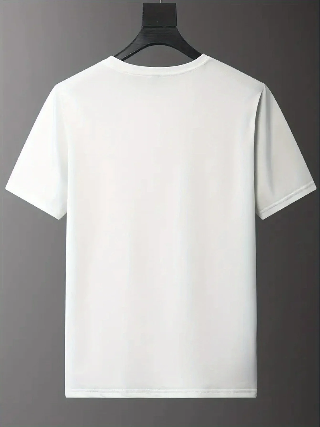 تي شيرت رجالي صيفي 100 قطن كاجوال فضفاض مقاس كبير بنمط طائرة هندسية مطبوع برقبة دائرية وأكمام قصيرة